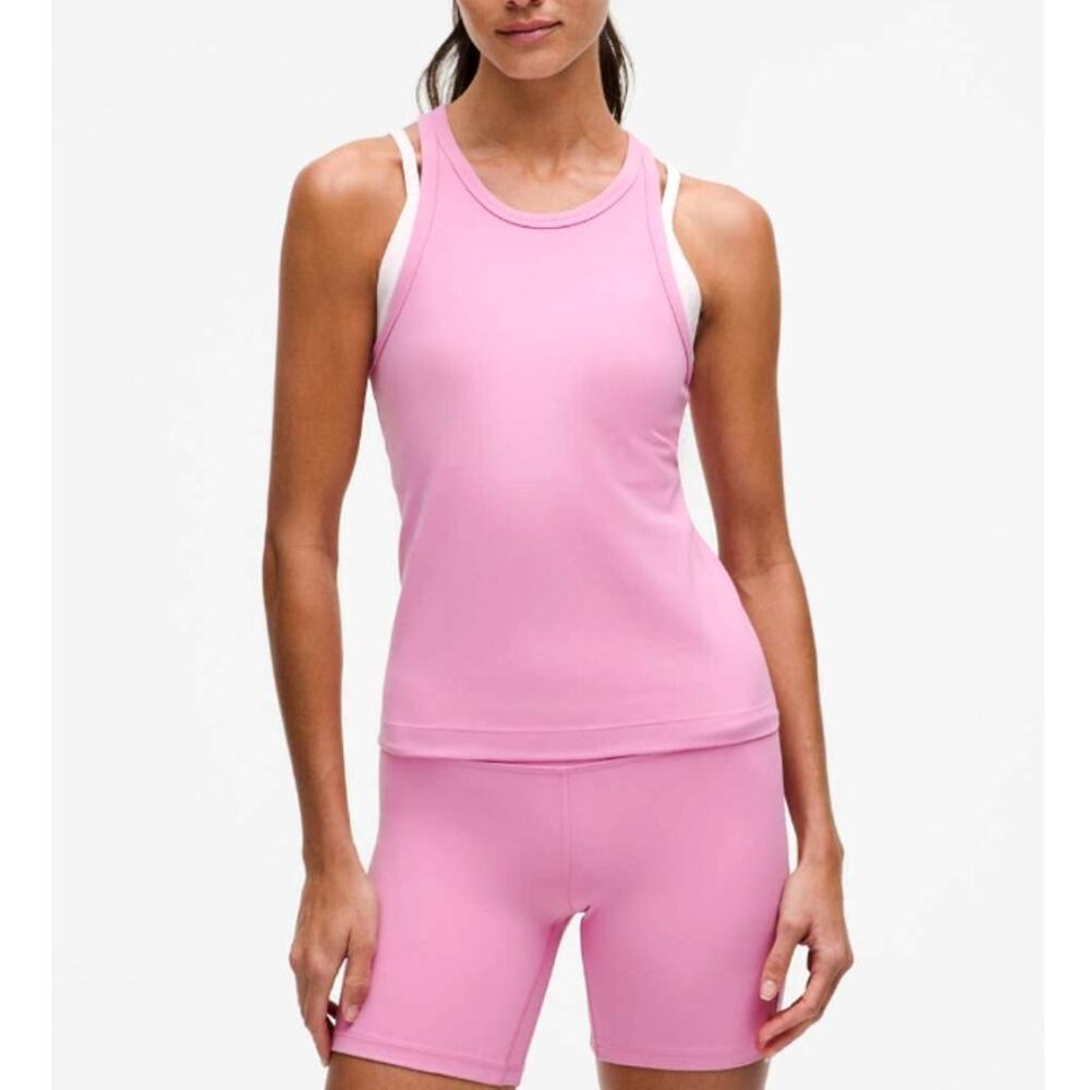 Lululemon Align Waist-Length Racerback Tank Top Candy Cloud Size 2